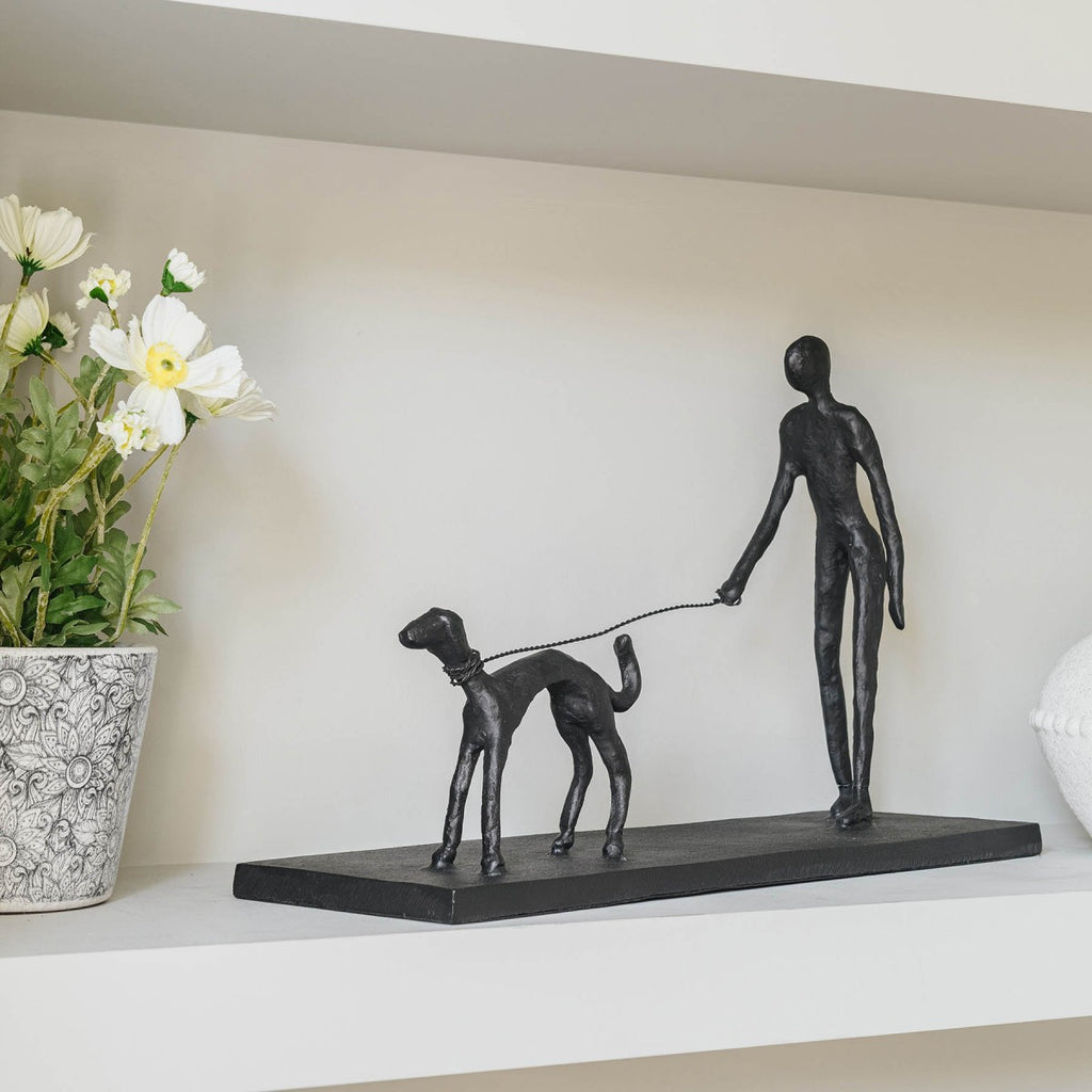 Aluminium Walking Dog with Lead 32cm