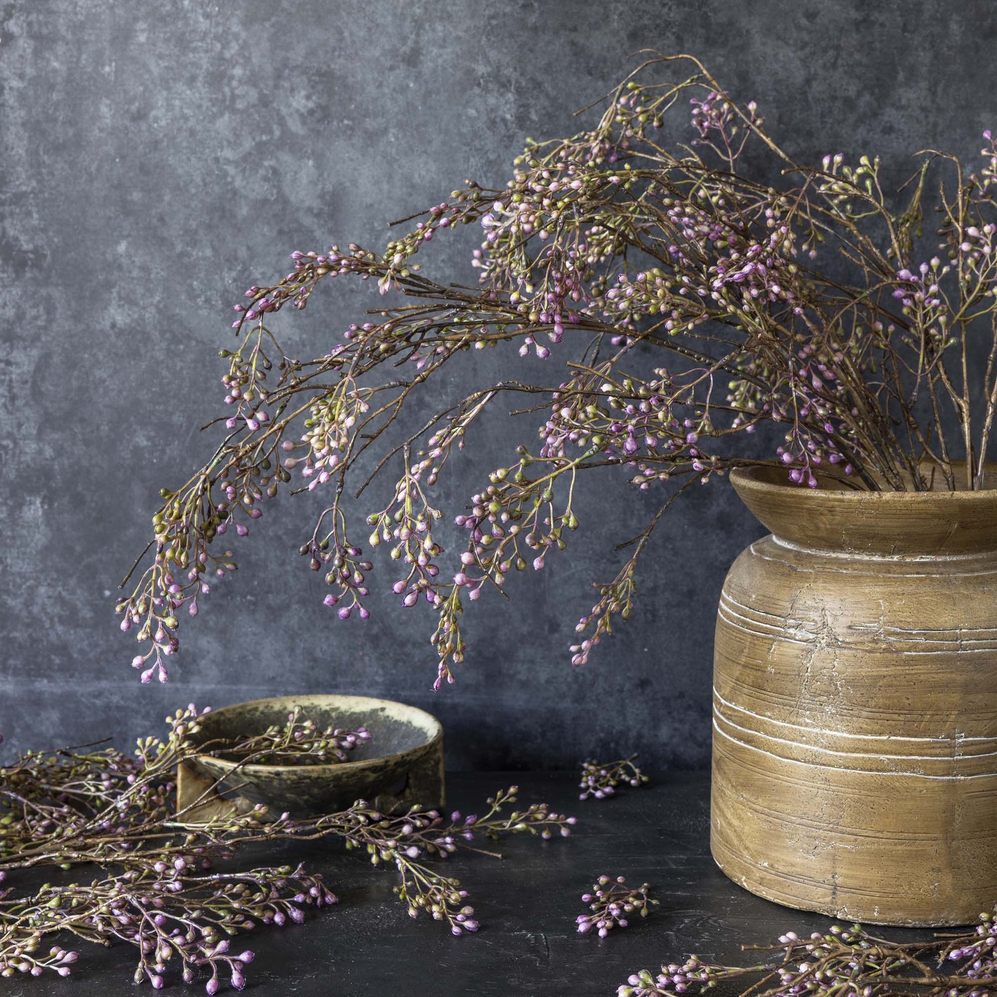 Lilac Berry Branch 110cm | Annie Mo's