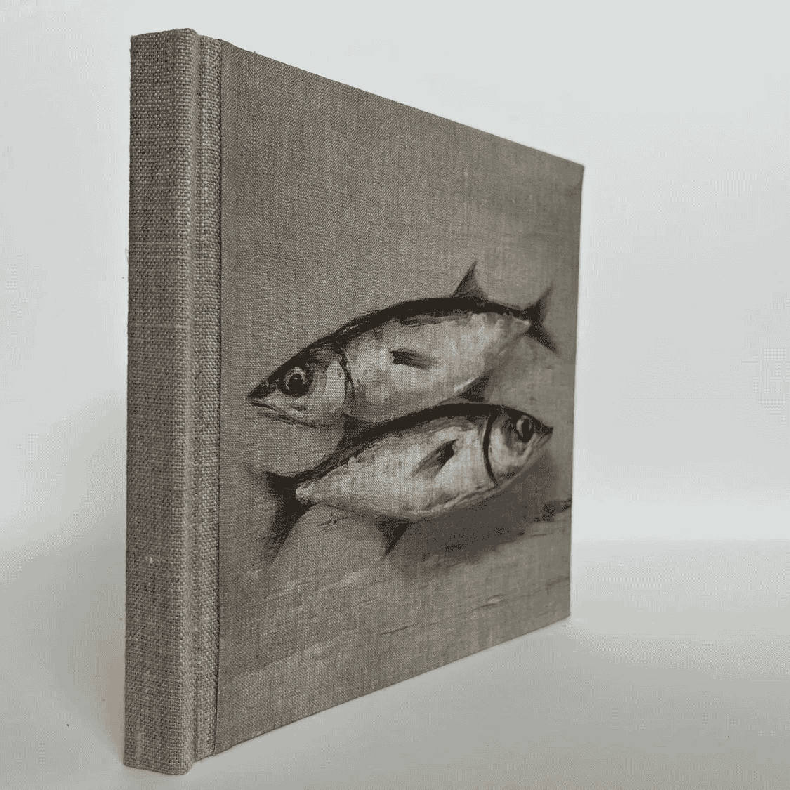 "Two Fish" Handmade Linen Hardcover Notebook | Journal-H