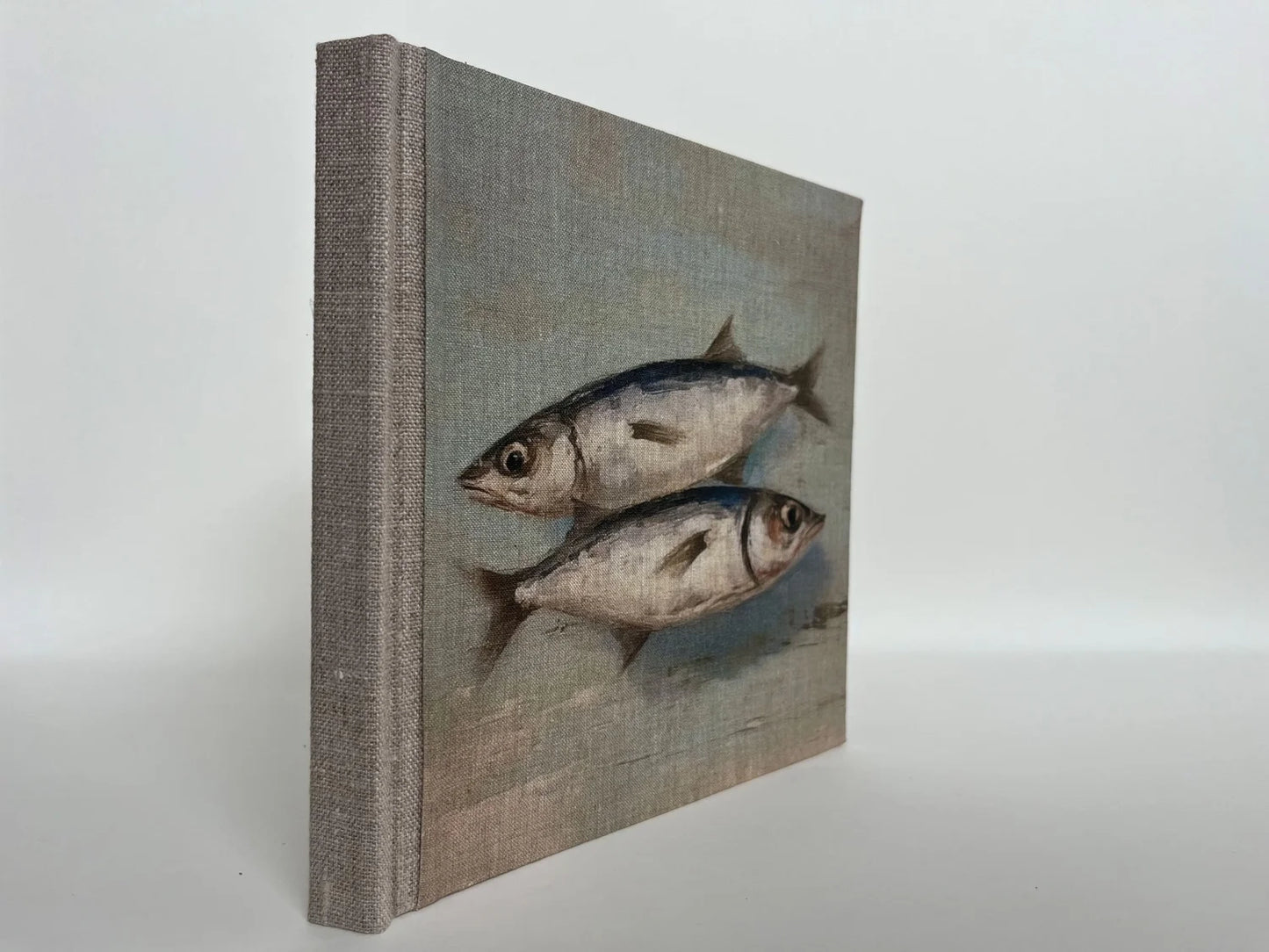 "Two Fish" Handmade Linen Hardcover Notebook | Journal