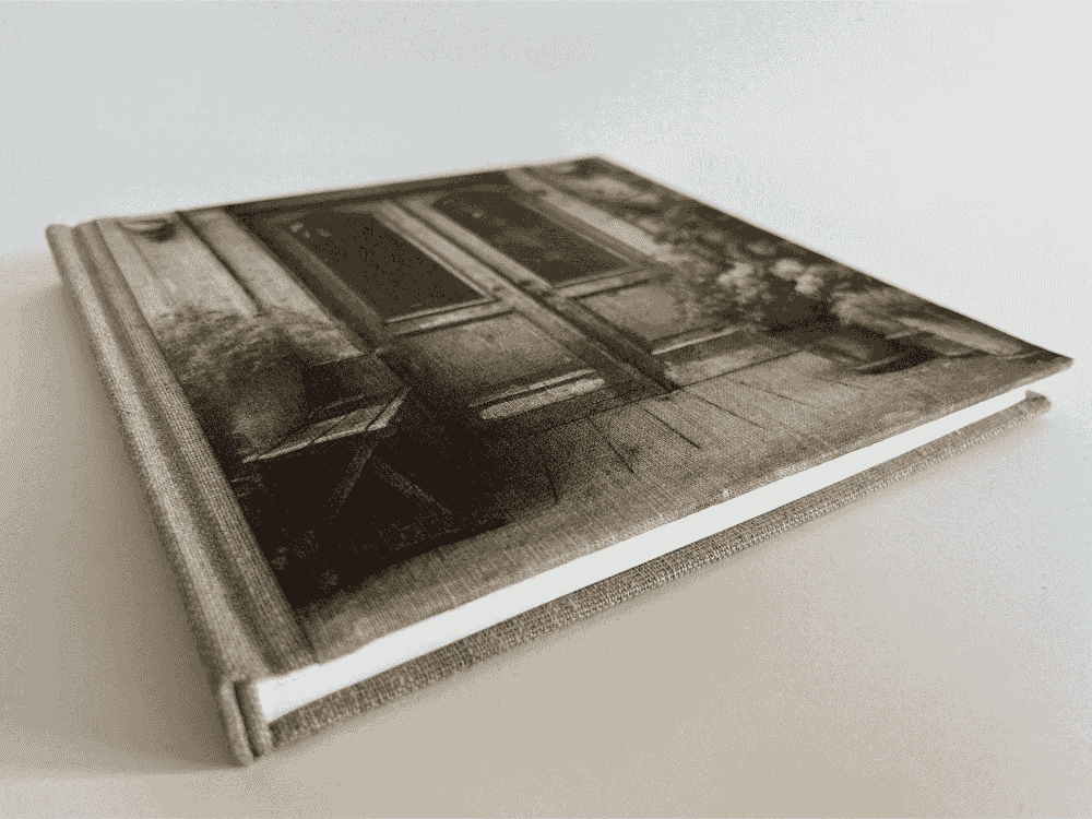 "Secret French Doors" Handmade Linen Hardcover Notebook-T