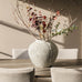 Large Round Etched Stone Vase 41cm