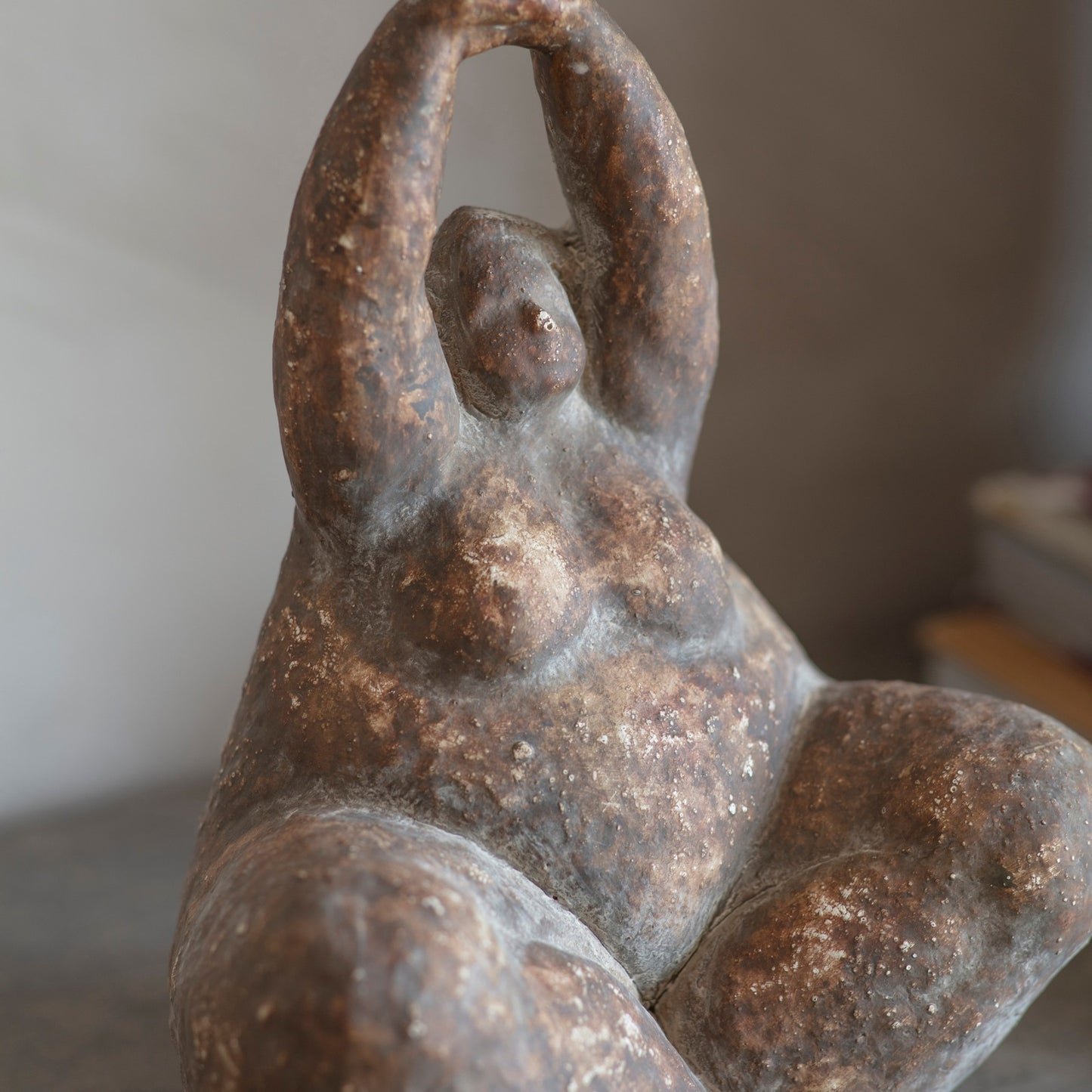 Lockton Big Lady Stone Look Yoga Sculpture 25cm