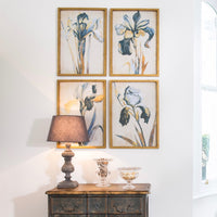 Brockby Set of Two Framed Blue Iris Wall Art 60cm | Annie Mo's