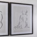 Brookby Set of Two Framed Sketched Person Wall Art 105.5cm
