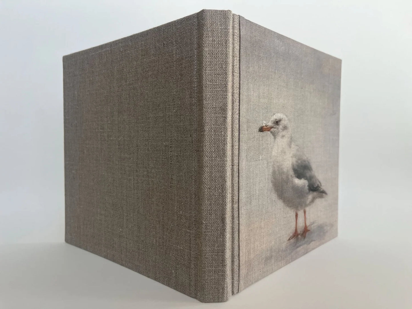 "Seagull" Handmade Linen Hardcover Notebook | Journal