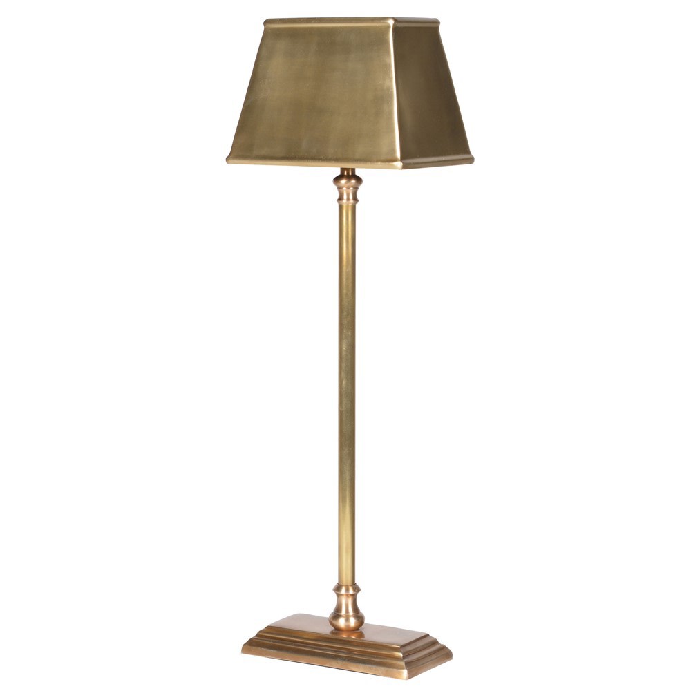 Antiqued Style Brass Table Lamp 59cm | Annie Mo's