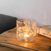 Claymore Floral Glass Candle Holder