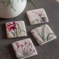 Set of Four Floral Coasters (Set Two) | Annie Mo's
