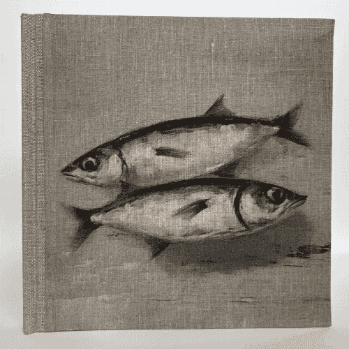 "Two Fish" Handmade Linen Hardcover Notebook | Journal | Annie Mo's