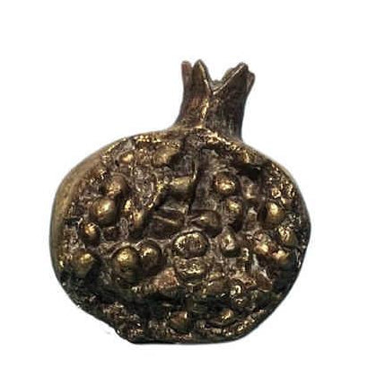 Antiqued Golden Resin Half Pomegranate 10cm | Annie Mo's