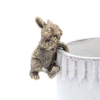 Golden Climbing Rabbit Pot Hanger 8cm