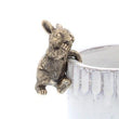 Golden Climbing Rabbit Pot Hanger 8cm
