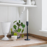 Da Gama Circular Black Candle Stick 26cm