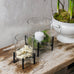 Da Gama Glass Votive on Iron Base