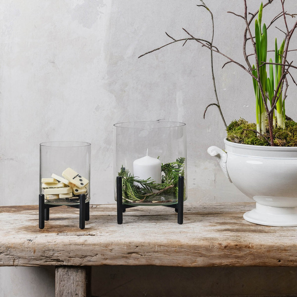 Da Gama Glass Votive on Iron Base