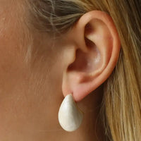 Hush Earrings Pearl Shimmer Enamel | Annie Mo's