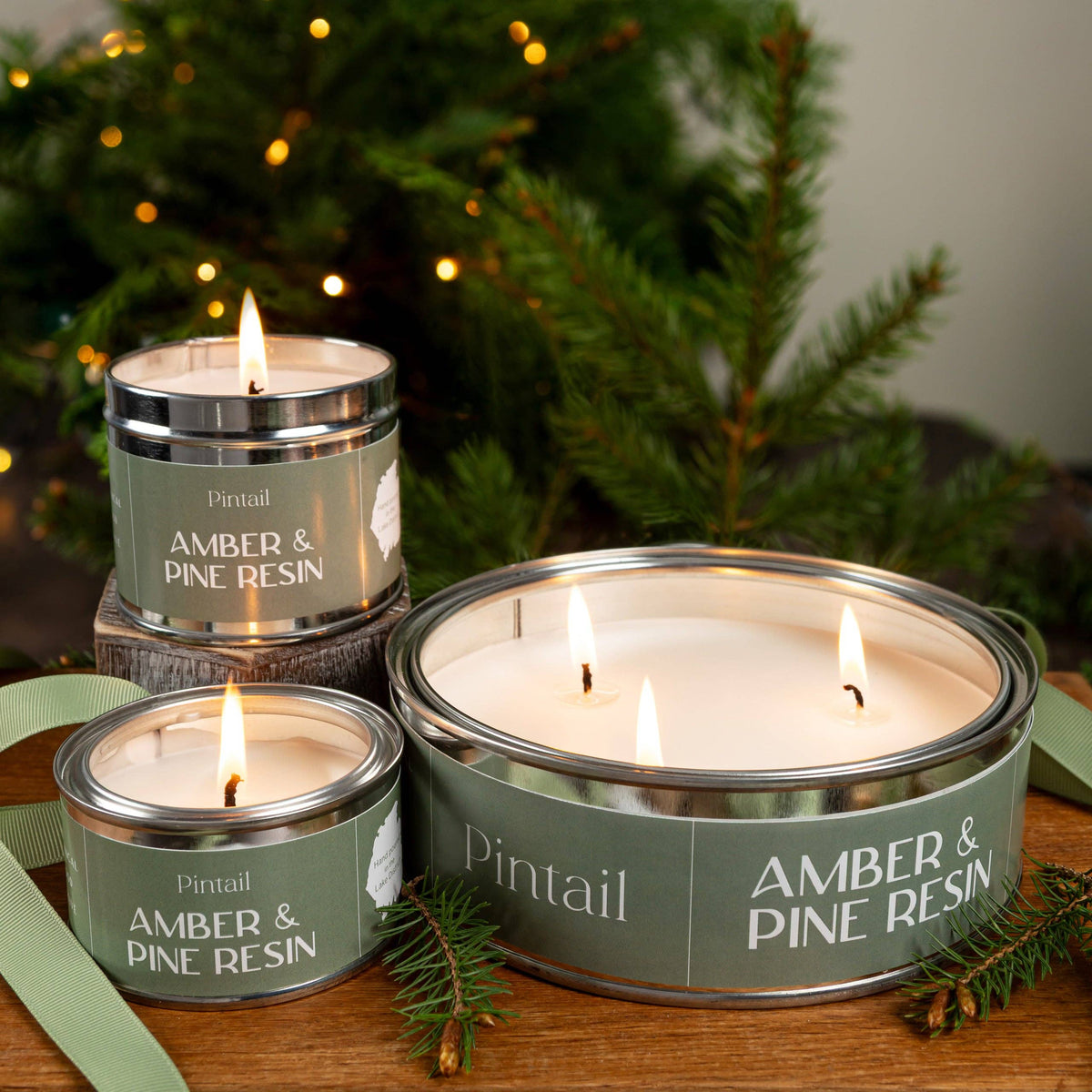 Amber & Pine Resin Classic Tin-E
