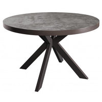 Fusion Round Dining Table 120cm - Stone Effect | Annie Mo's