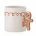 Festive Gingerbread Man Stoneware Mug 9cm