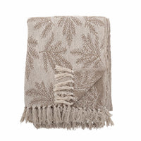Recycled Cotton Gabriela Taupe Throw 160cm | Annie Mo's