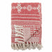 Recycled Cotton Red Christmas Throw 160cm | Annie Mo's