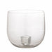 Clear Recycled Glass Juliana Candle Holder 12cm