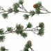 Simple Cedar Garland with Cones 200cm