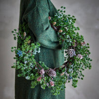 Faux Green Cedar Wreath 50cm
