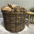 Round Rattan Baskets With Ear Handles - Size Choice | Annie Mo's