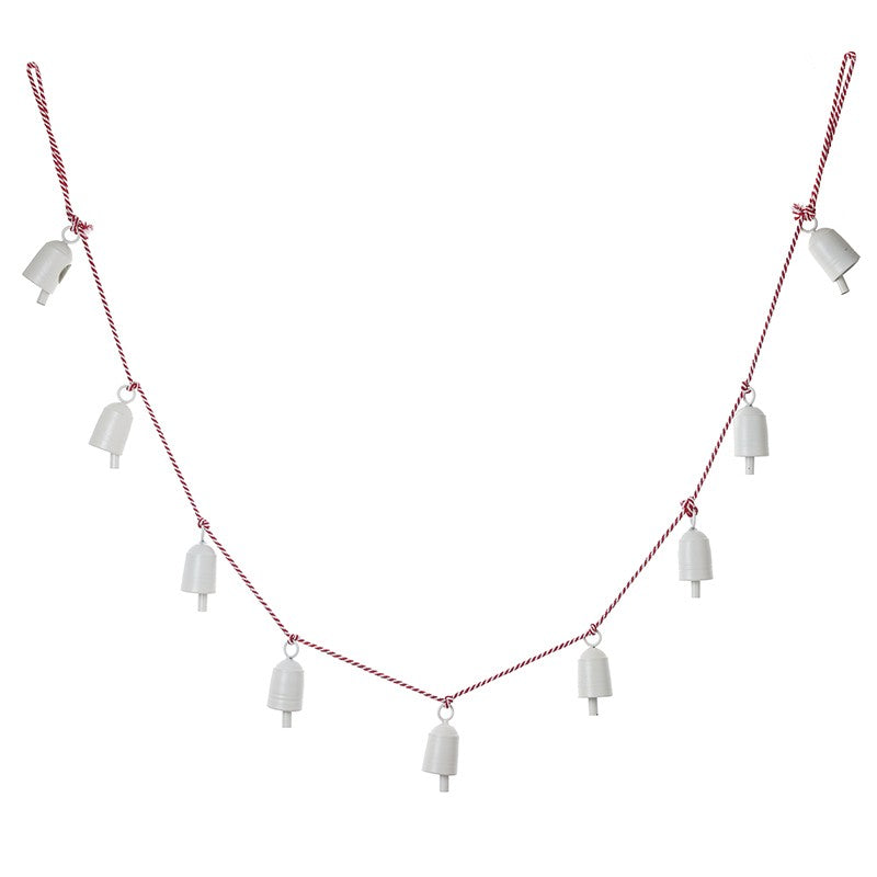 White Metal Cow Bell Garland 182cm | Annie Mo's