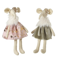 Elephant Girls Pink And Green Dress Set of Two 18cm | Annie Mo's
