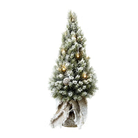 Light Up Fir Tree With Hessian Base 45cm | Annie Mo's