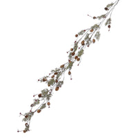 Green with Brown Pinecones Garland 130cm | Annie Mo's