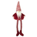 Gonk In Red Knit Hat With Stripy Legs 22cm | Annie Mo's