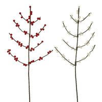 Red and White Berry Twig Branches Mix Of Two Assorted | Annie Mo's