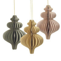 Fold Out Paper Hanging Decorations Mix of Three 15cm | Annie Mo's