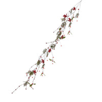 Green Rosemary and Red Berry Garland 130cm | Annie Mo's