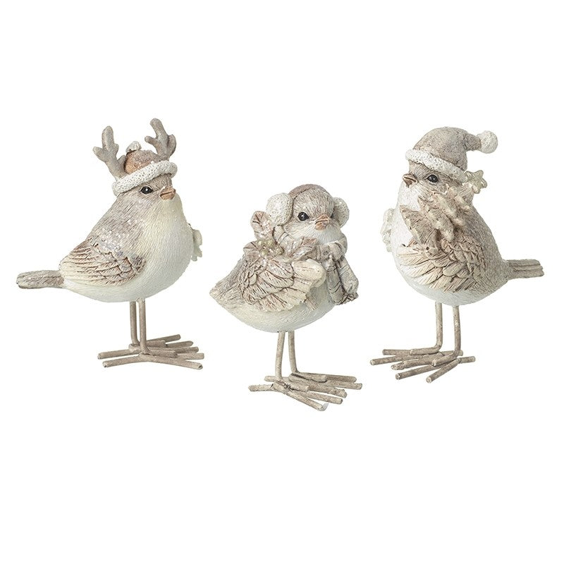 Standing Resin Birds Mix of Three 7cm | Annie Mo's