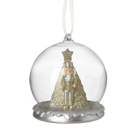 Tree With Nutcracker Glass Bauble 10cm | Annie Mo's
