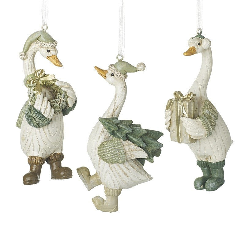 Hanging Christmas Ducks Mix of Three 10cm | Annie Mo's