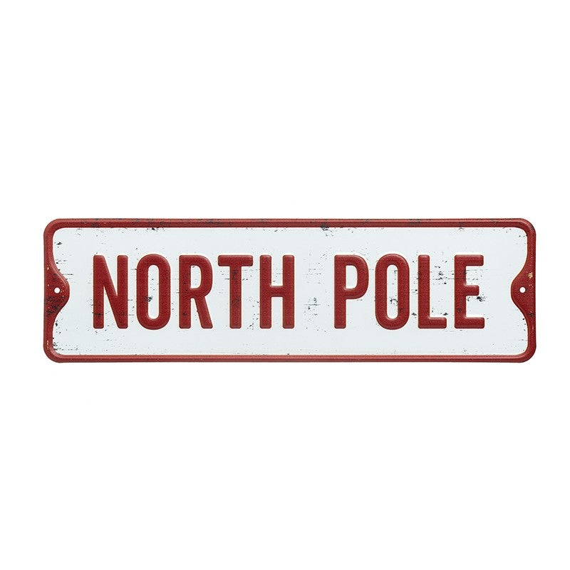 North Pole Metal Sign 28cm | Annie Mo's