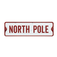 North Pole Metal Sign 28cm | Annie Mo's