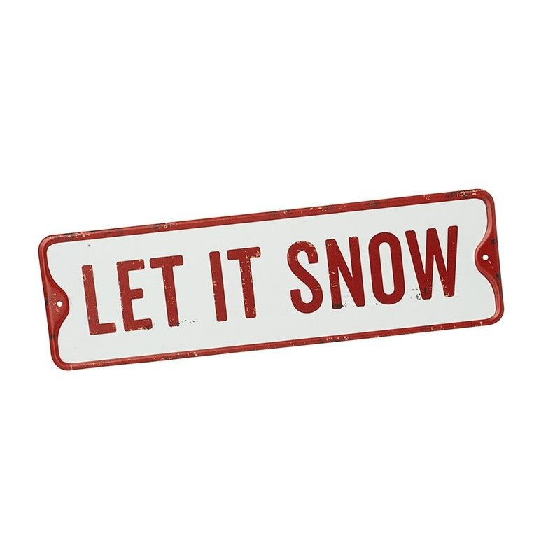 Metal Let It Snow Sign 27cm | Annie Mo's