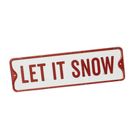 Metal Let It Snow Sign 27cm | Annie Mo's