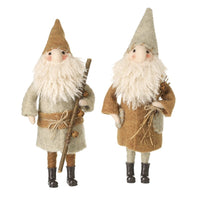 Felt Standing Woodland Large Santa Mix of Two 25cm | Annie Mo's