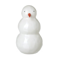 Large White Ceramic Snowman Ornament 18cm | Annie Mo's
