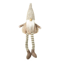 Gonk In Knitted Hat With Stripy Legs 22cm | Annie Mo's