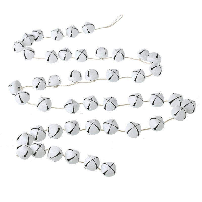 White Metal Bells Garland 120cm | Annie Mo's
