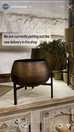 Antiqued Brass and Black Pot on Stand 26cm